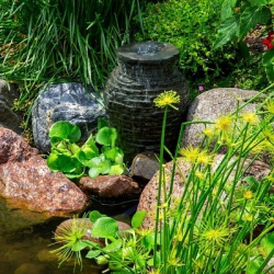 13 inch stacked slate urn