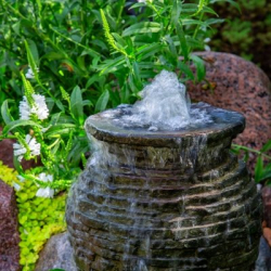 Stacked Slate Urn - 24"