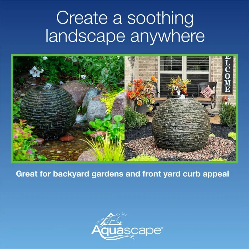 Stacked Slate Spheres Usage