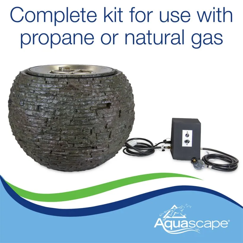 Fire and Water Stacked Slate Sphere Complete Kit