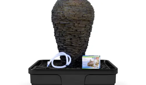 Medium Stacked Slate Urn Landscape Fountain Kit