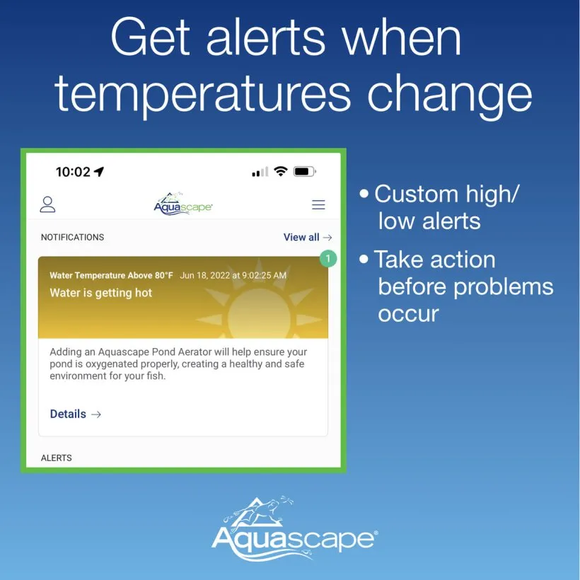 Smart Pond Thermometer Alerts