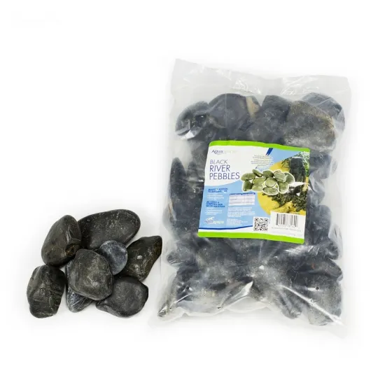 Decorative River Pebbles - Black
