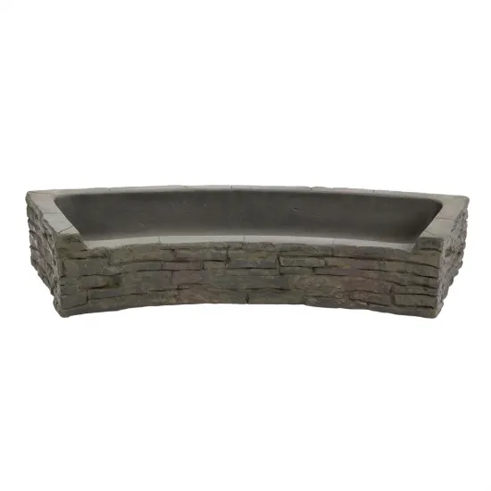 78284 Front-Spill Curved Stacked Slate Topper