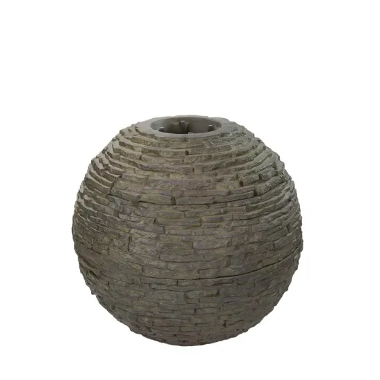 78287 Small Stacked Slate Sphere