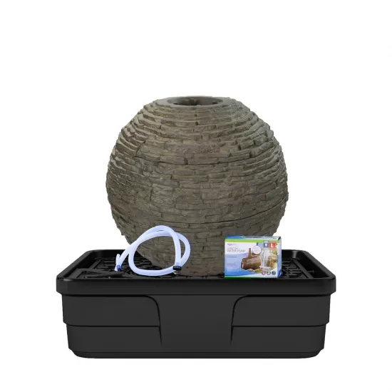 78290 Medium Stacked Slate Sphere Landscape Fountain Kit