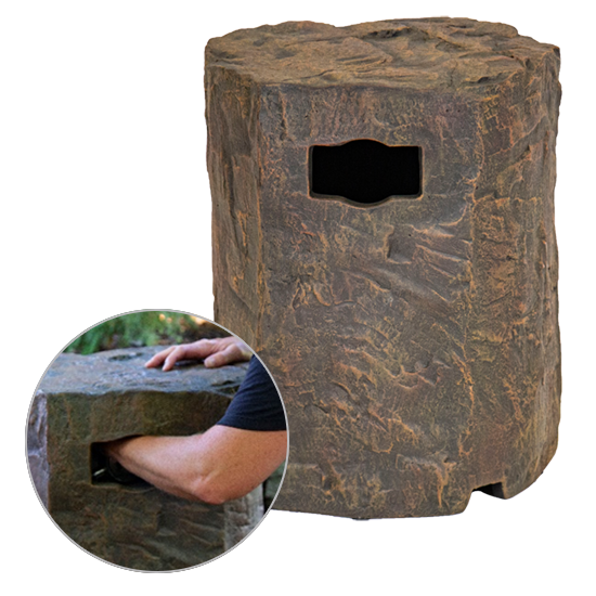 Faux Stone Propane Tank Cover