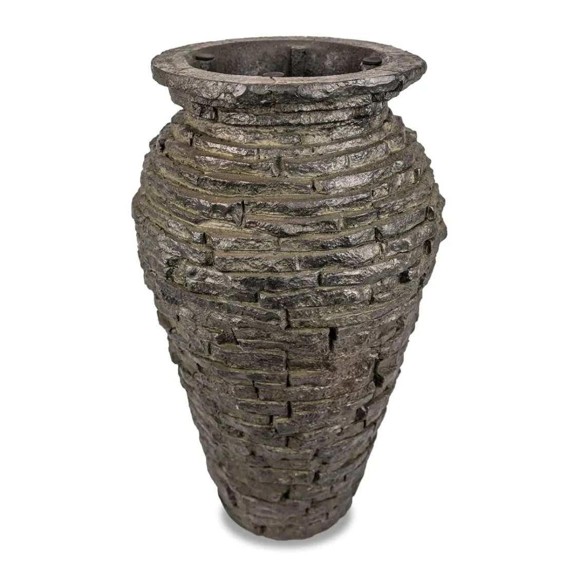 Stacked Slate Urn Fountain Kit - 24" H (61 cm) - Image 3