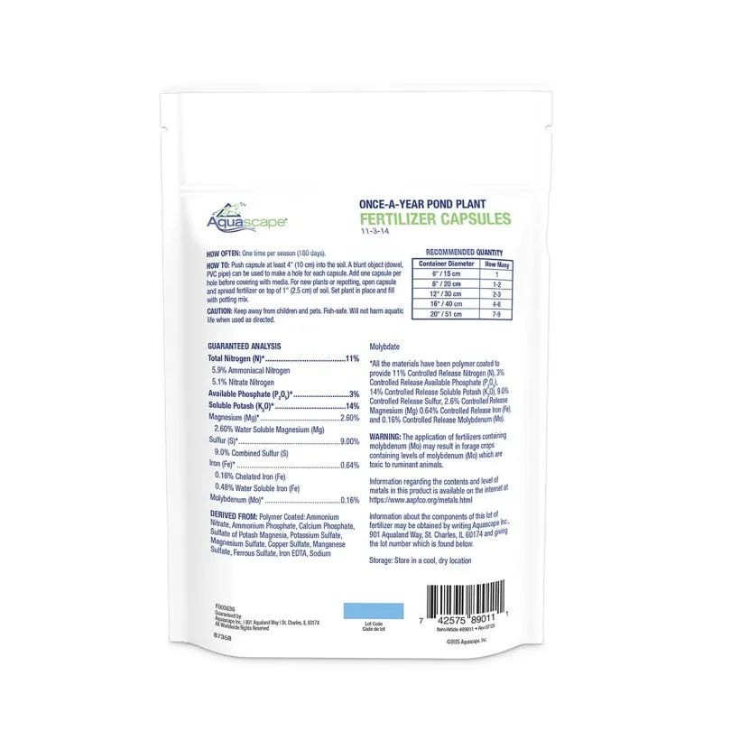 Once-A-Year Pond Plant Fertilizer Capsules - Image 7
