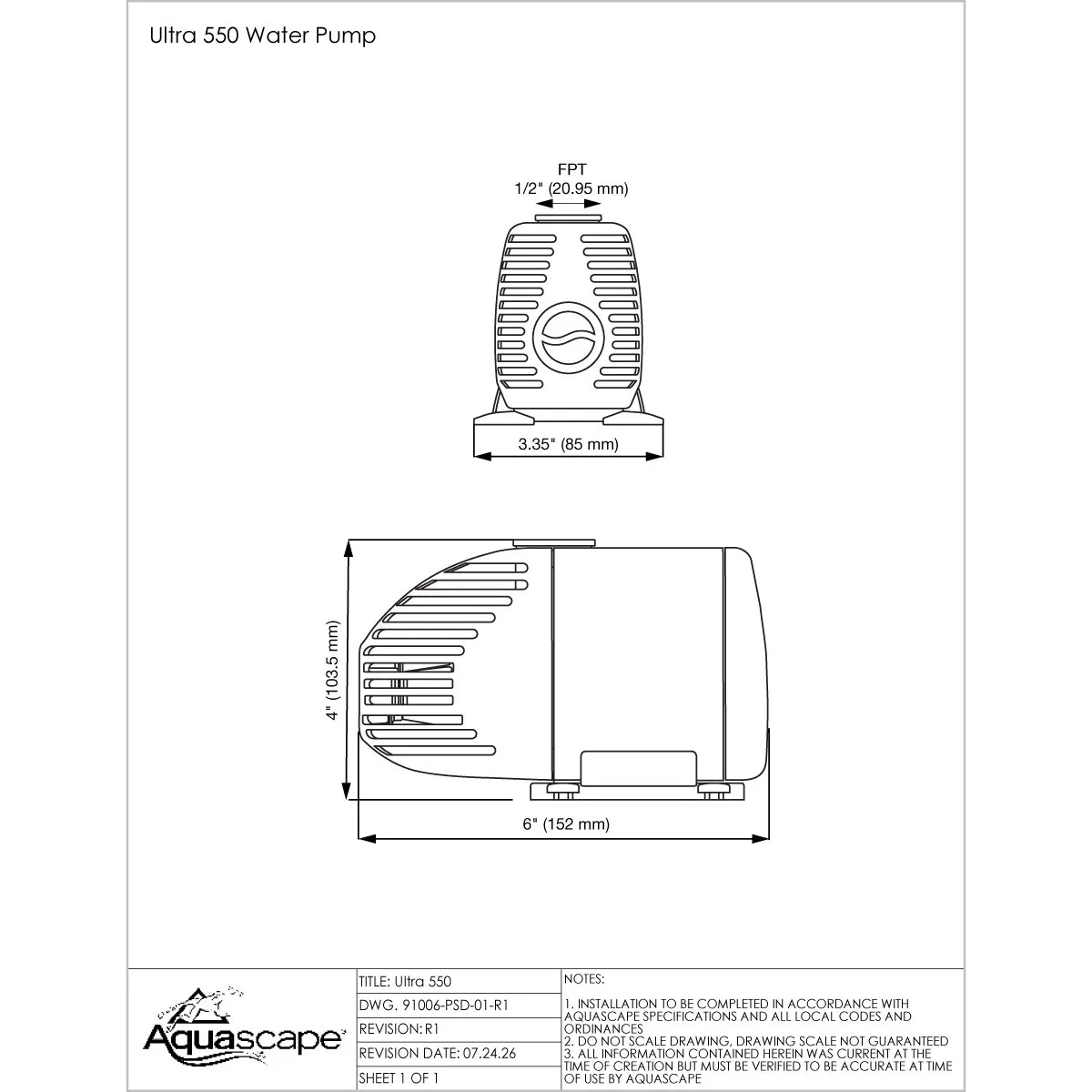91006 Ultra 550 Line Drw