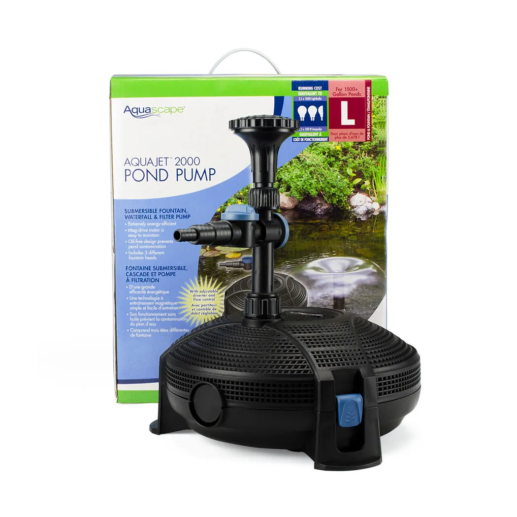 AquaJet 2000 Pond Pump Submersible Pond Pump Aquascape