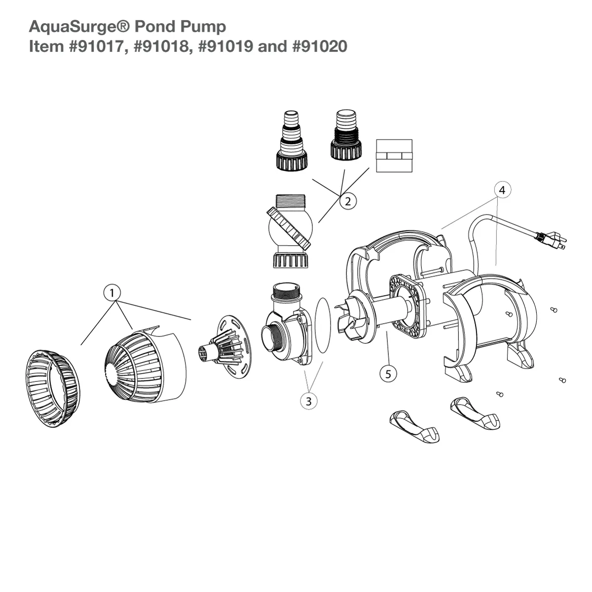 AquaSurge Pond Pump Parts