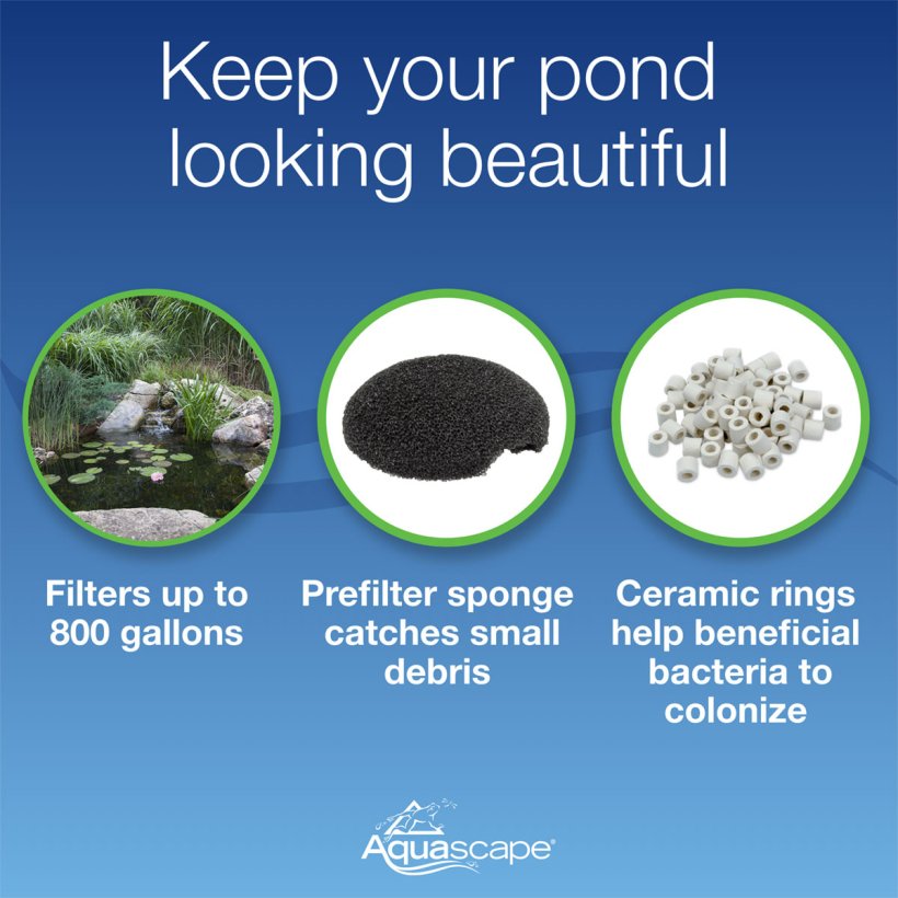 Submersible Pond Filter features