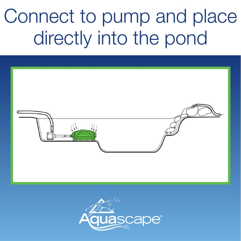 Submersible Pond Filter pond placement