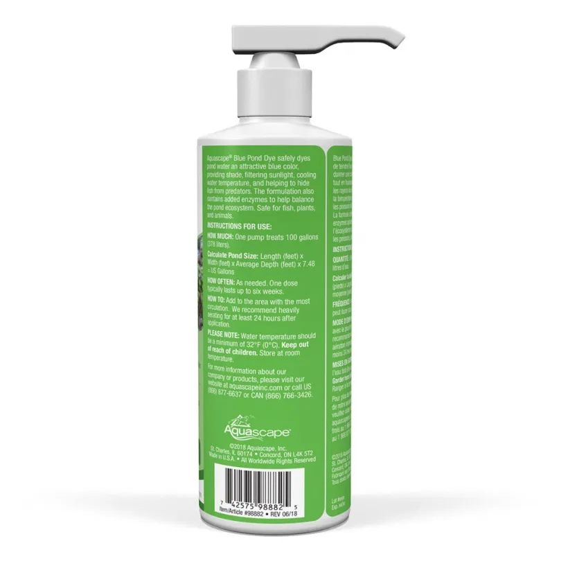 Blue Pond Dye - 8 oz / 236 ml - Image 2
