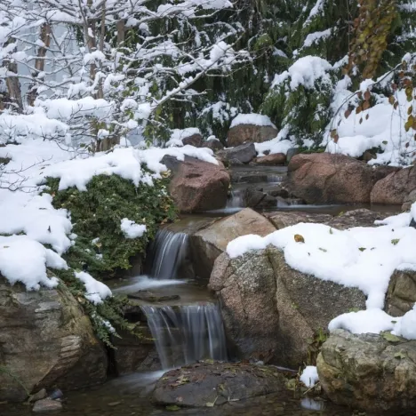 Waterfall During the Winter