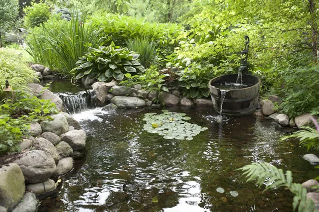 Whiskey Barrel Waterfall
