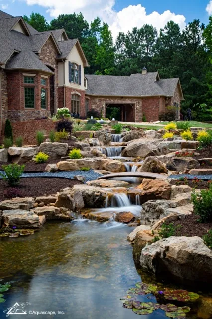 Pond and Waterfall of Shaquille O'Neal Home in Georgia