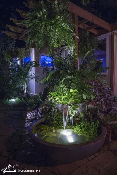 Patio Pond with Aquascape LED Light