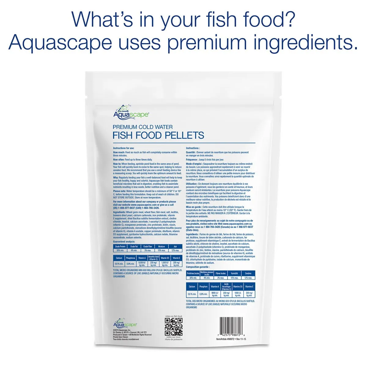 Cold Water Fish Food Back 98870