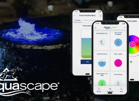 Color-Changing Lights Paired With Aquascape Smart Control App