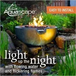 Fire and Water Spillway Bowl Fountain