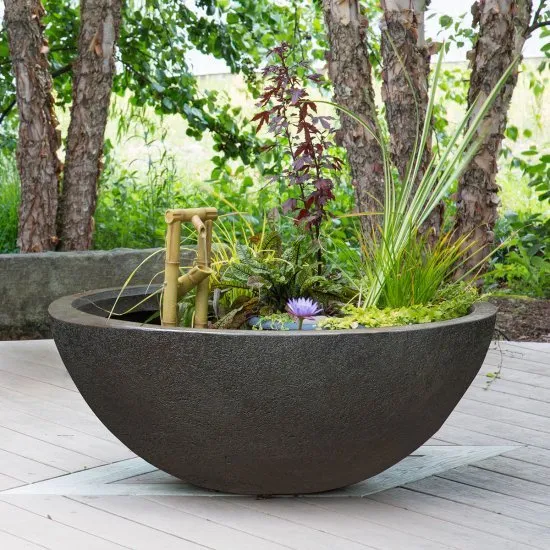 Green Slate Fountain Bowl