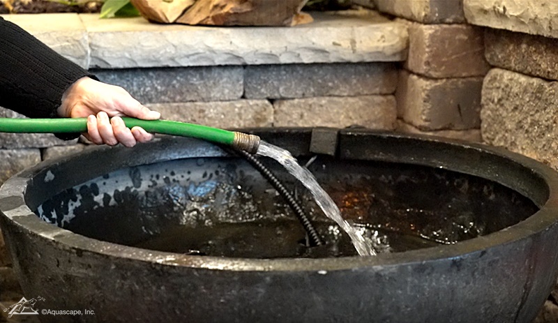 Filling an Aquascape Patio Pond 