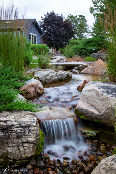 Backyard Healing Waterfall by Aquascape