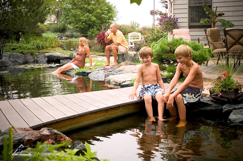 The whole family can enjoy a water feature