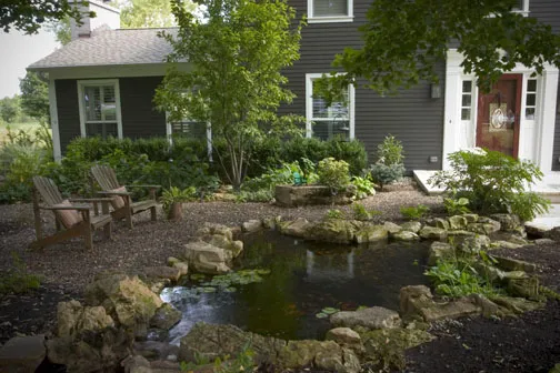 An ecosystem pond can also transform your home's appearance from Plain Jane to the house everybody talks about as they drive by.
