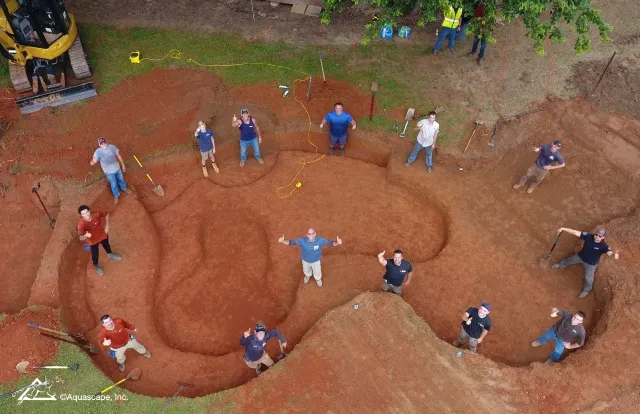 Pond Excavation at the Home of Shaquille O'Neal