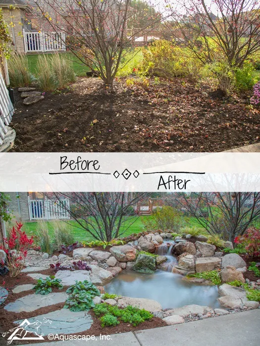 Small Pond Adds Beauty to Unused Space