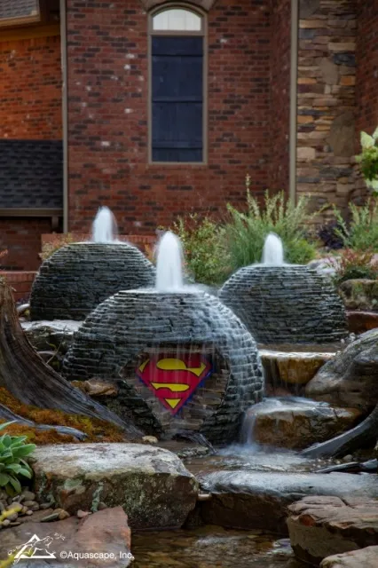 Stacked Slate Spheres at Home of NBA Legend, Shaquille O'Neal