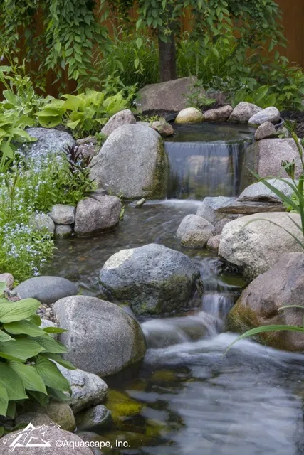 Aquascape Waterfall Powered by Pond Pump