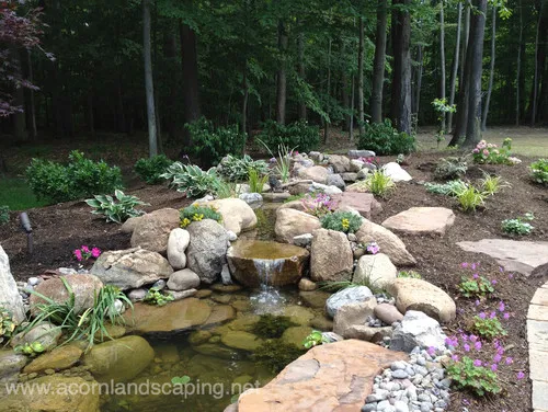  Lovely waterfall design by New York Landscape Architect Acorn Landscaping