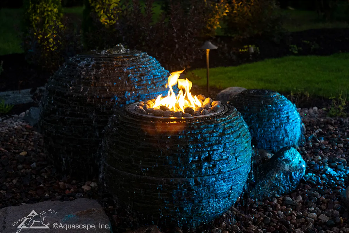 Fire And Water Feature Aquascape, Fire And Water Landscape Features