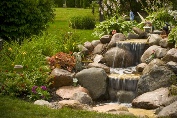 7 Beautiful Backyard Waterfall Ideas, Patio Waterfalls Ideas