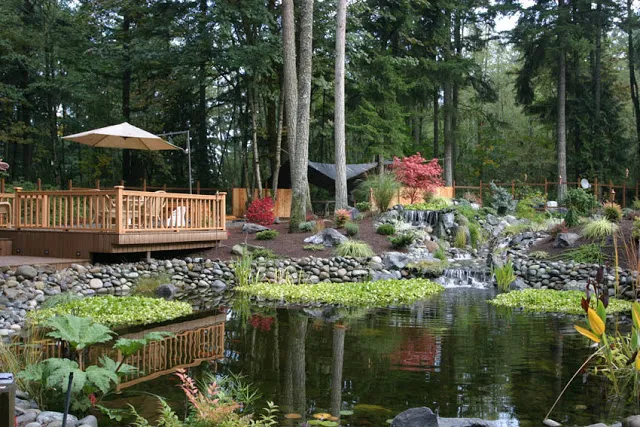 Is this someone's backyard or a vacation resort? Yep, it's a backyard alright!