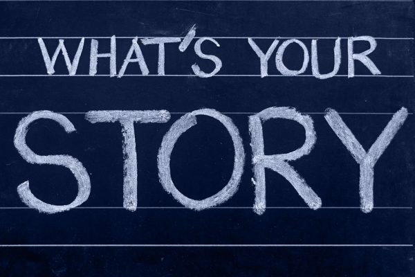 Three Sides to a Story Chalkboard