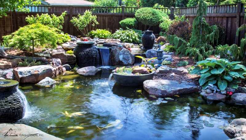 Creative Pond Edging with Rocks