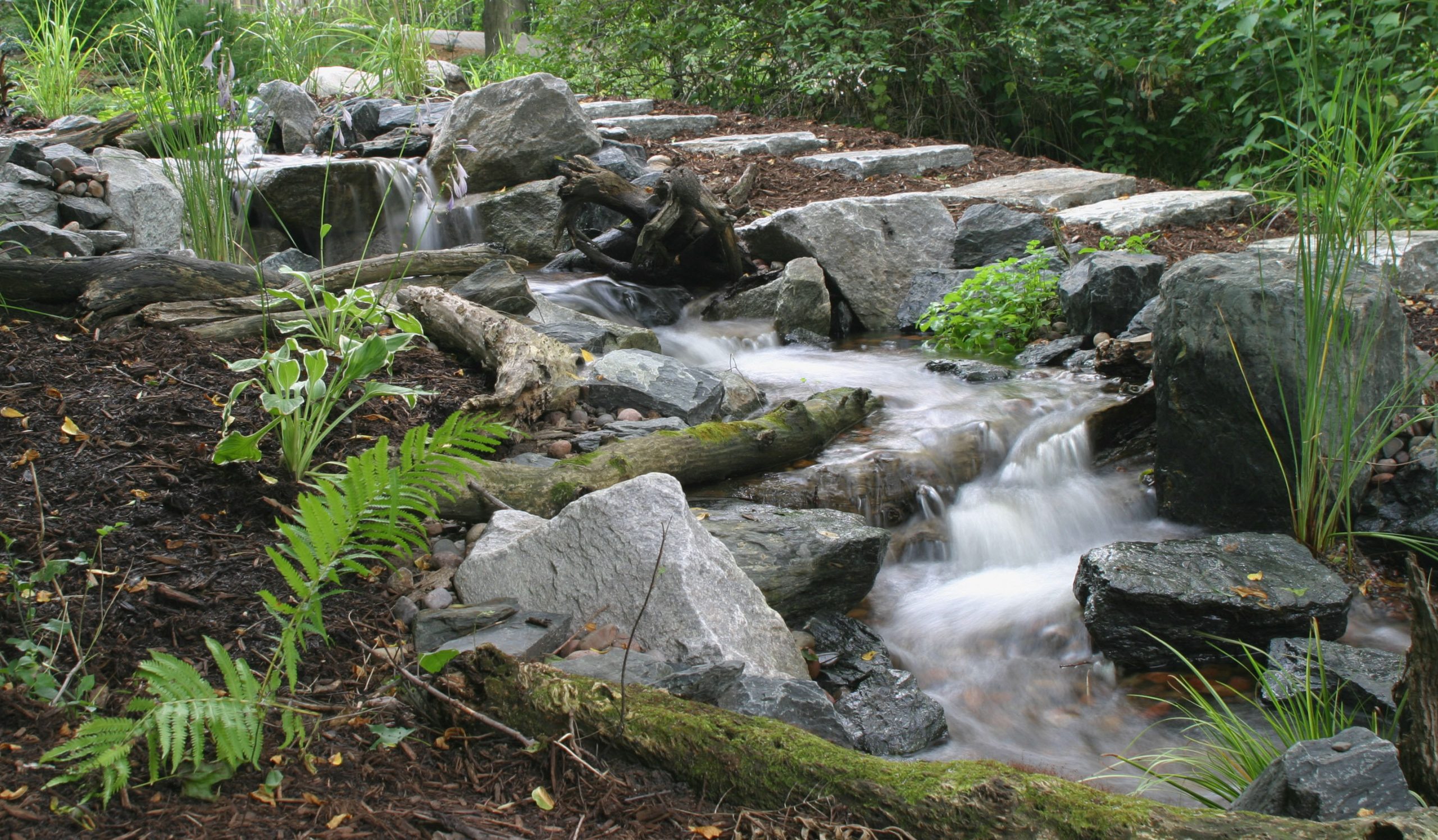 Aqua Blue Stones in Waterfall