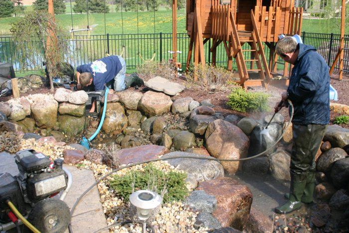 Pond Cleanout in the Spring