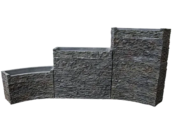Stacked Slate Walls
