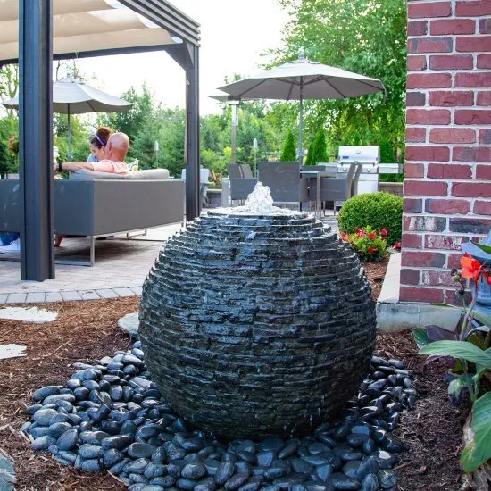 Stacked Slate Sphere