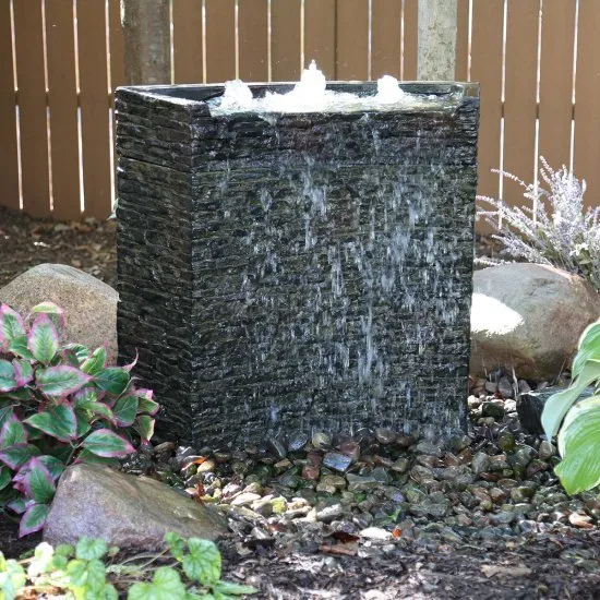 Stacked Slate Wall